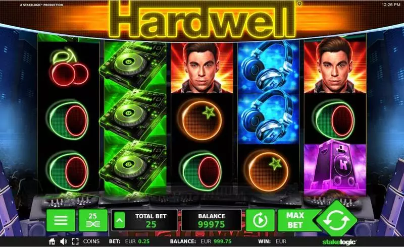 Hardwell  Real Money Slot made by StakeLogic - Main Screen Reels