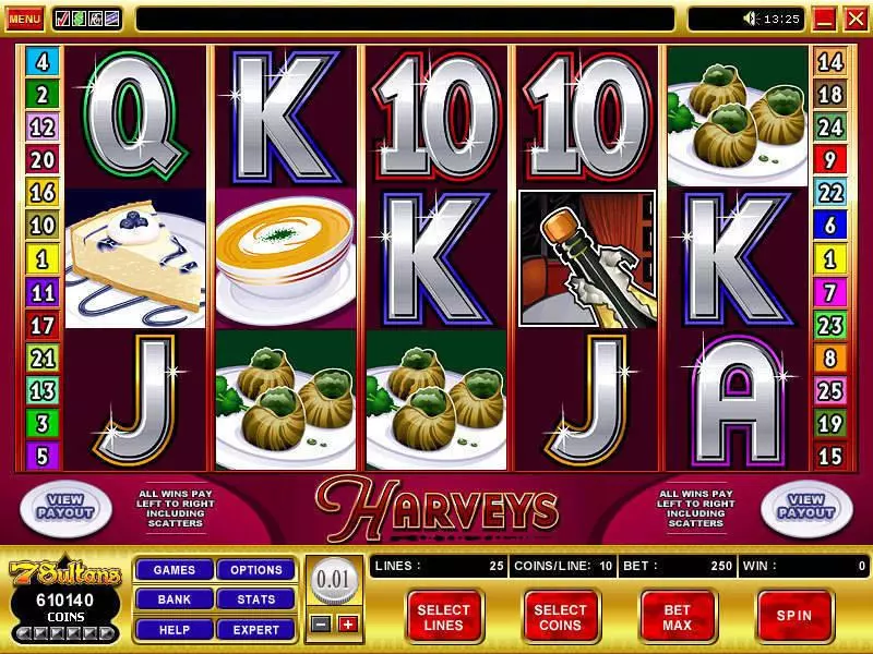 Harveys  Real Money Slot made by Microgaming - Main Screen Reels