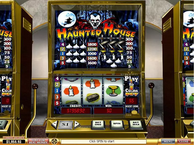 Haunted House  Real Money Slot made by PlayTech - Main Screen Reels