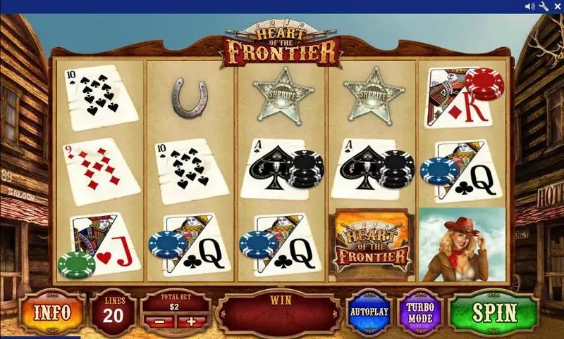 Heart of the Frontier  Real Money Slot made by PlayTech - Main Screen Reels
