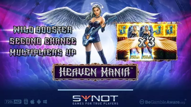 Heaven Mania  Real Money Slot made by Synot Games - Introduction Screen