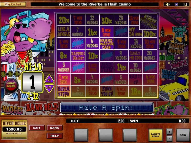 HipHopopotamus  Real Money Slot made by Microgaming - Bonus 1