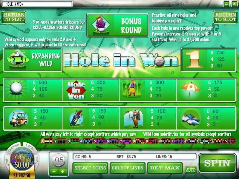 Hole in Won  Real Money Slot made by Rival - Info and Rules