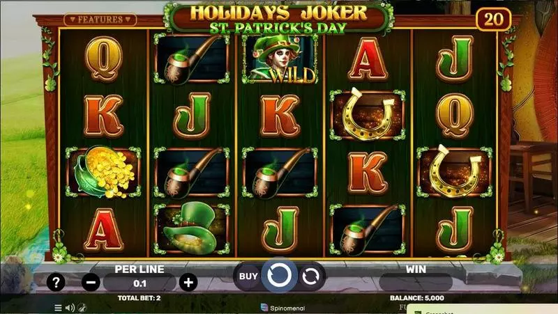 Holidays Joker – St. Patrick’s Day  Real Money Slot made by Spinomenal - Main Screen Reels