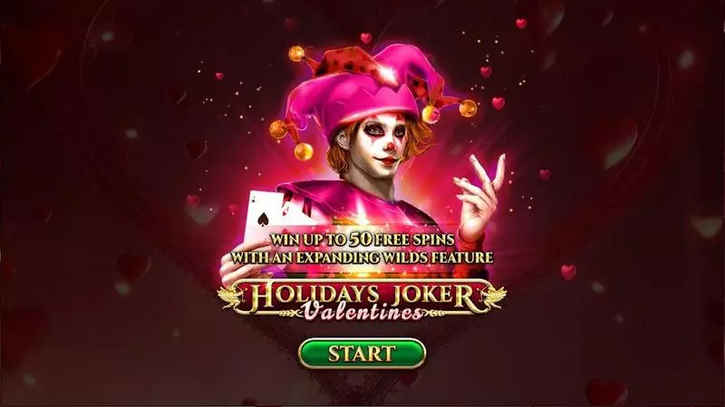 Holidays Joker – Valentines  Real Money Slot made by Spinomenal - Introduction Screen