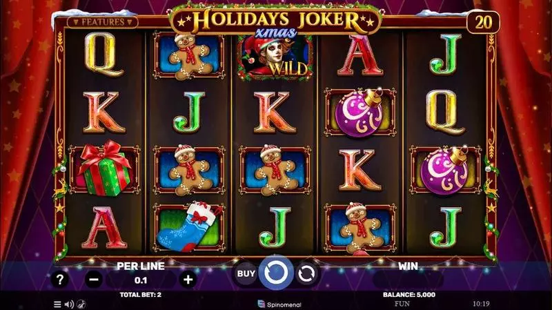 Holidays Joker – Xmas  Real Money Slot made by Spinomenal - Main Screen Reels