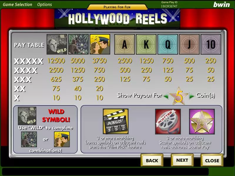Hollywood Reels  Real Money Slot made by Amaya - Info and Rules