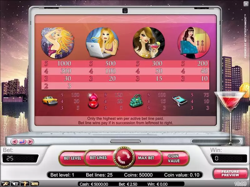 Hot City  Real Money Slot made by NetEnt - Info and Rules