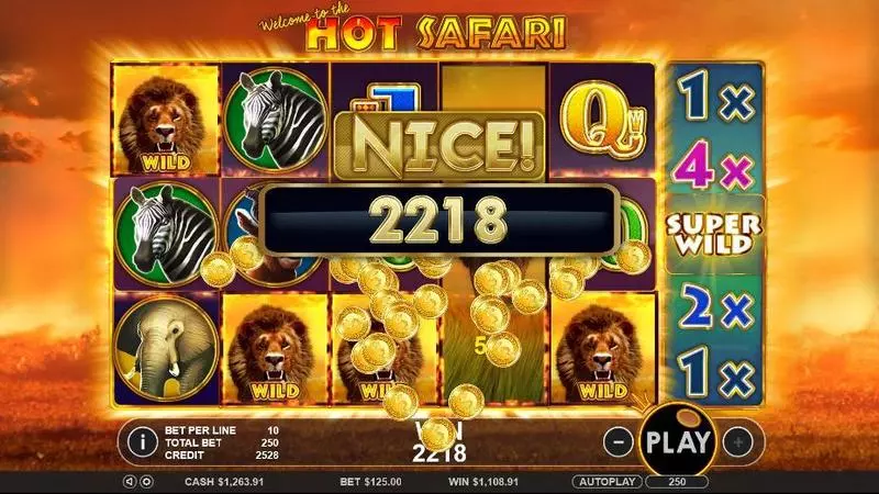 Hot Safari  Real Money Slot made by Topgame - Bonus 1