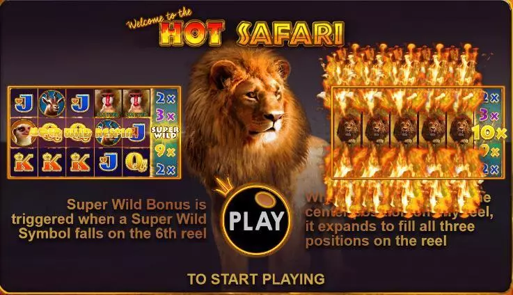 Hot Safari  Real Money Slot made by Topgame - Info and Rules