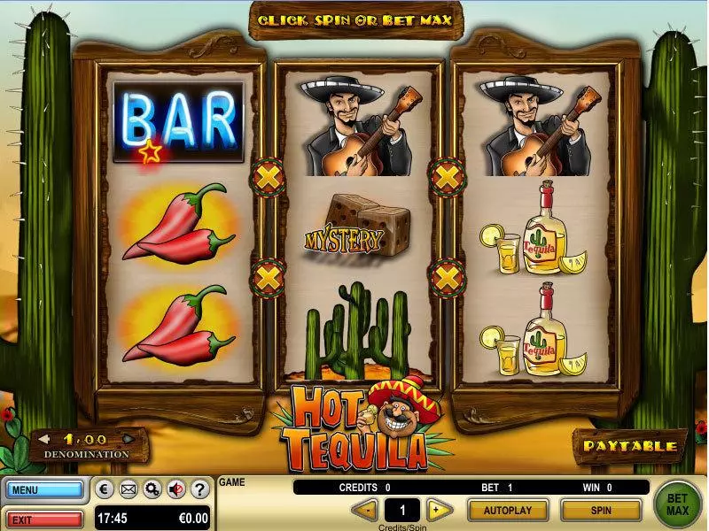 Hot Tequila  Real Money Slot made by GTECH - Main Screen Reels