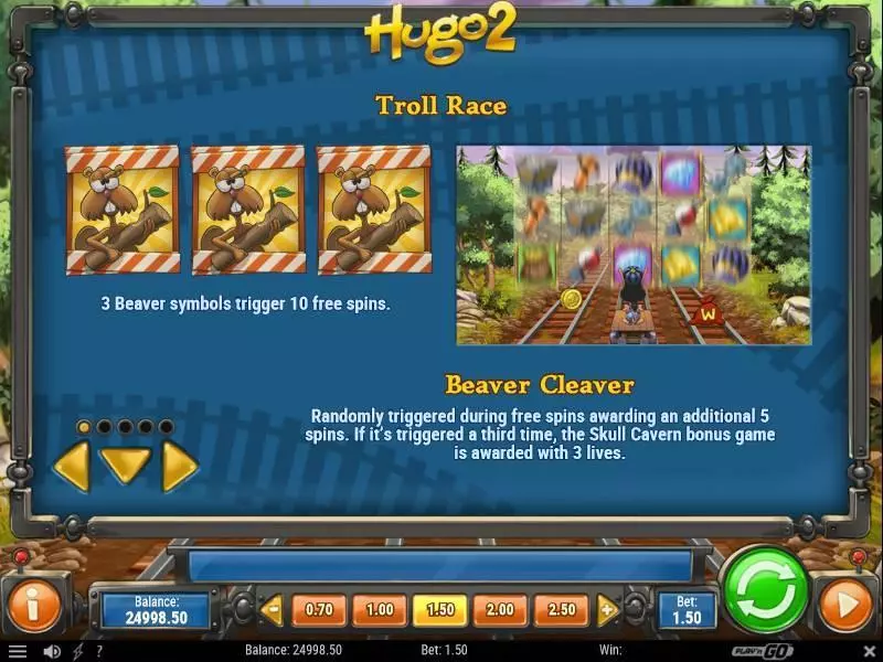 Hugo 2  Real Money Slot made by Play'n GO - Bonus 3