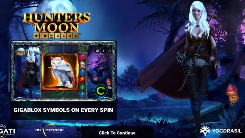 Hunters Moon Gigablox  Real Money Slot made by Bulletproof Games - Free Spins Feature