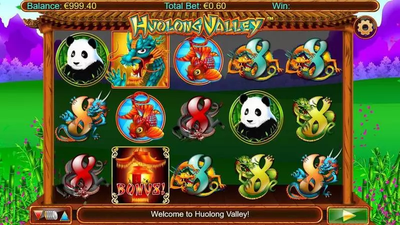 Huolong Valley  Real Money Slot made by Nyx Interactive - Main Screen Reels