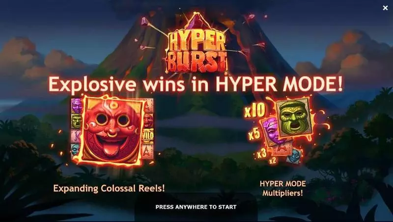 Hyperburst  Real Money Slot made by Yggdrasil - Info and Rules