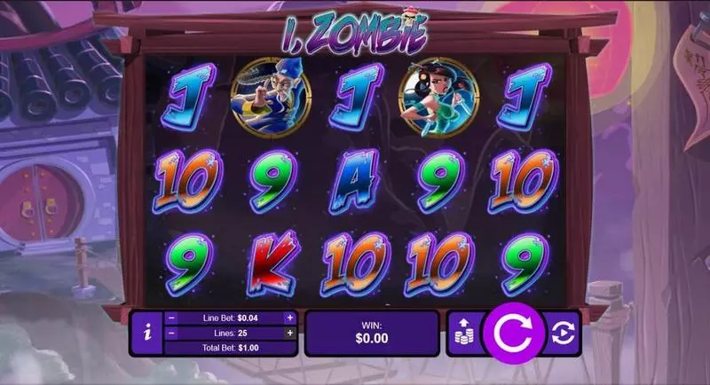 I, Zombie  Real Money Slot made by RTG - Main Screen Reels