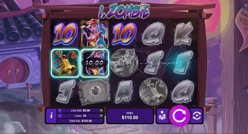 I, Zombie  Real Money Slot made by RTG - Introduction Screen