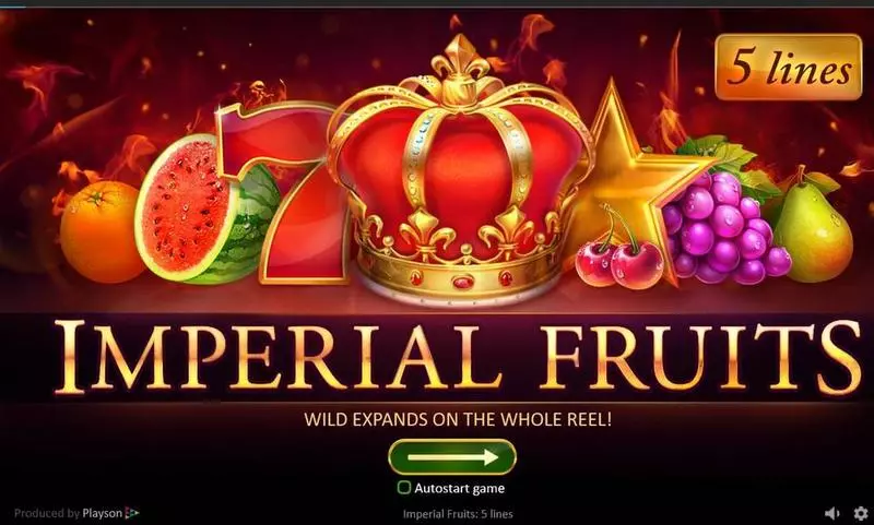 Imperial Fruits  Real Money Slot made by Playson - Info and Rules