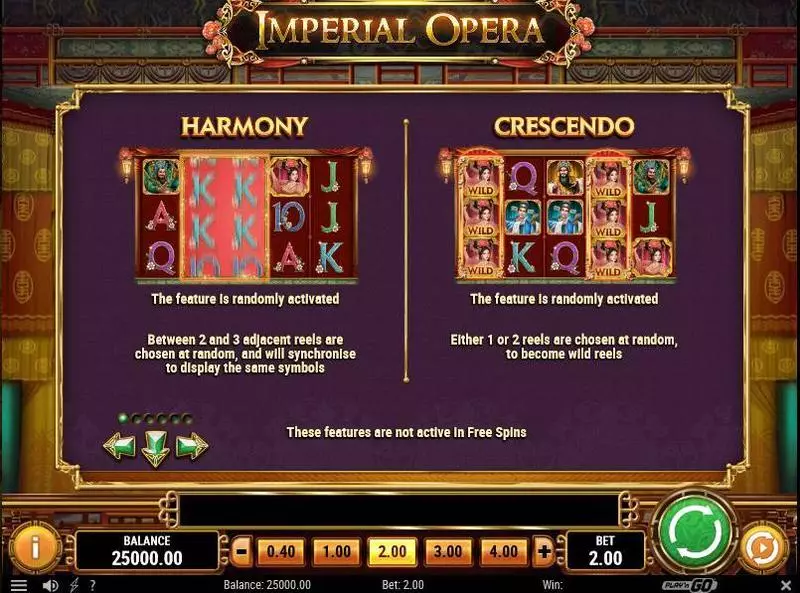 Imperial Opera  Real Money Slot made by Play'n GO - Bonus 1