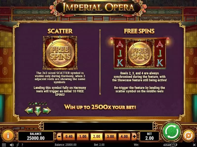 Imperial Opera  Real Money Slot made by Play'n GO - Free Spins Feature