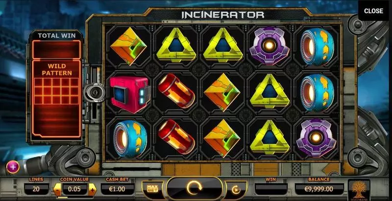 Incinerator  Real Money Slot made by Yggdrasil - Main Screen Reels
