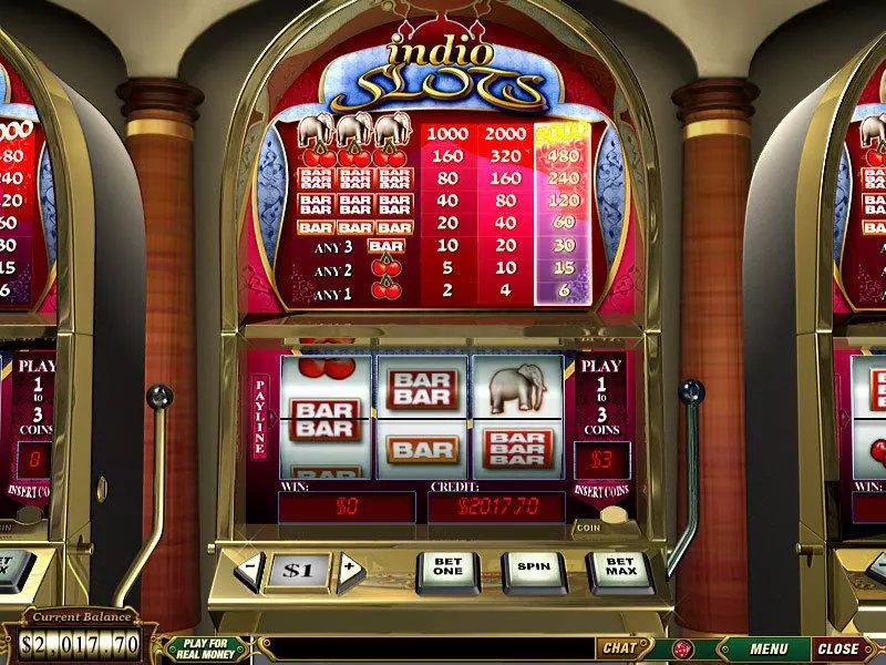 Indio  Real Money Slot made by PlayTech - Main Screen Reels