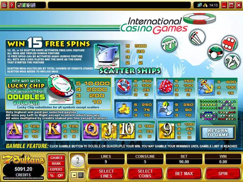 International Casino Games  Real Money Slot made by Microgaming - Info and Rules