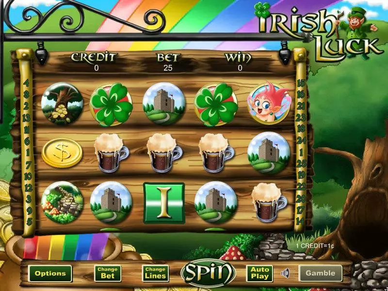 Irish Luck  Real Money Slot made by Eyecon - Main Screen Reels