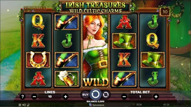Irish Treasures – Wild Celtic Charms  Real Money Slot made by Spinomenal - Main Screen Reels