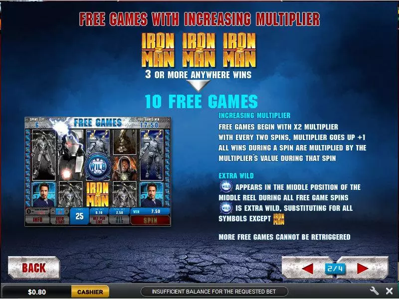 Iron Man 2  Real Money Slot made by PlayTech - Bonus 1