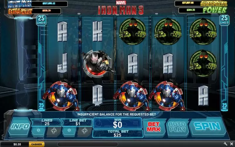 Iron Man 3  Real Money Slot made by PlayTech - Info and Rules