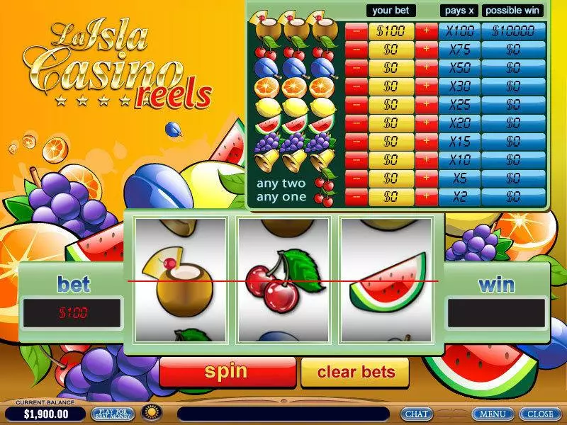 Isla Bonita Reels  Real Money Slot made by PlayTech - Main Screen Reels
