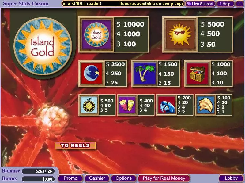 Island Gold  Real Money Slot made by Vegas Technology - Info and Rules