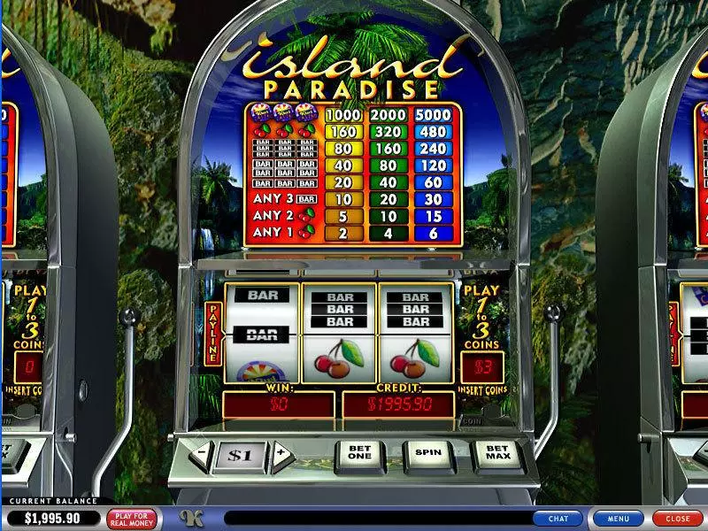 Island Paradise  Real Money Slot made by PlayTech - Main Screen Reels