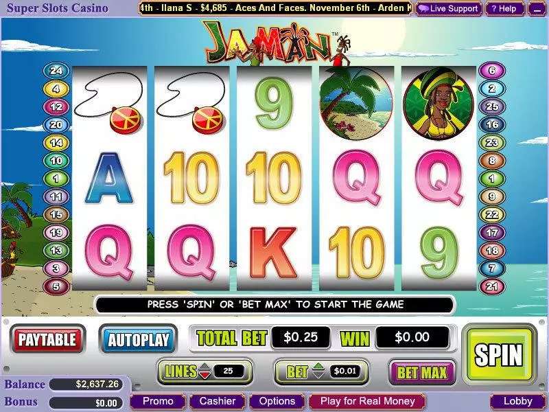 Ja Man  Real Money Slot made by WGS Technology - Main Screen Reels