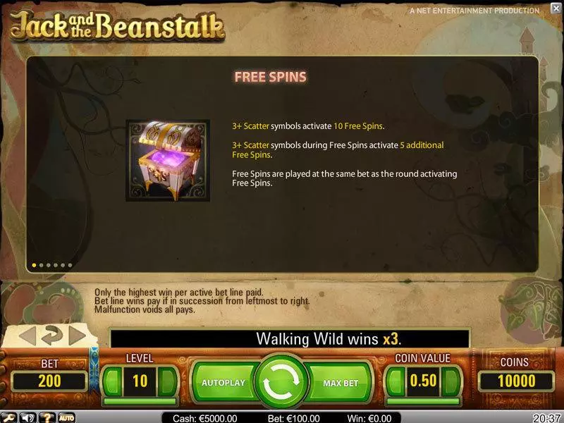 Jack and the Beanstalk  Real Money Slot made by NetEnt - Bonus 2