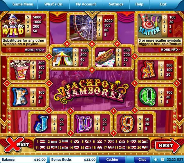 Jackpot Jamboree  Real Money Slot made by Leap Frog - Info and Rules