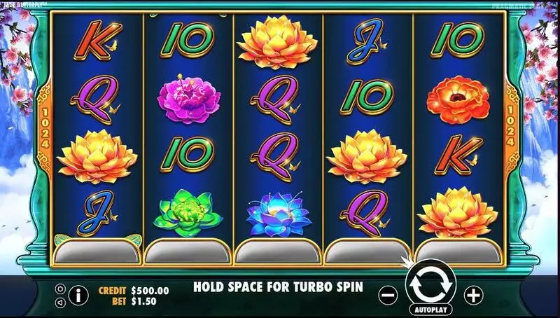Jade Butterfly  Real Money Slot made by Pragmatic Play - Main Screen Reels