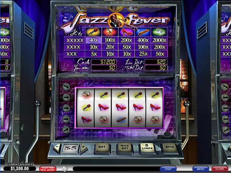 Jazz Fever  Real Money Slot made by PlayTech - Main Screen Reels