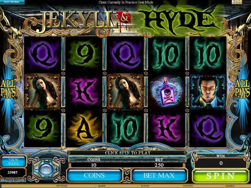 Jekyll and Hyde  Real Money Slot made by Microgaming - Main Screen Reels