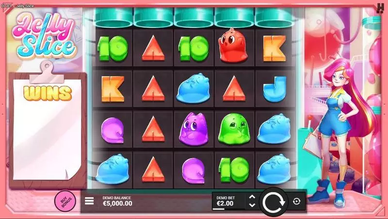 Jelly Slice  Real Money Slot made by Hacksaw Gaming - Main Screen Reels
