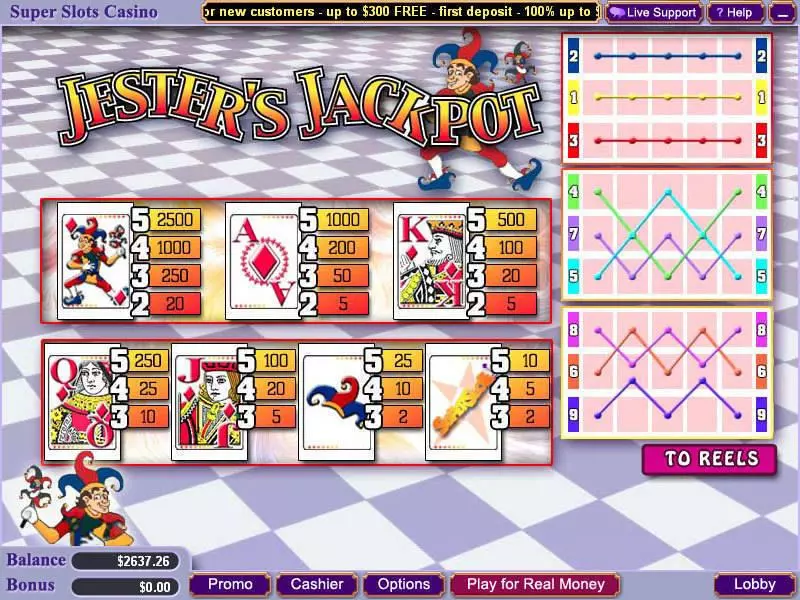Jester's Jackpot  Real Money Slot made by WGS Technology - Info and Rules