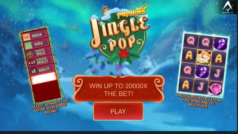 JinglePop  Real Money Slot made by AvatarUX - Main Screen Reels