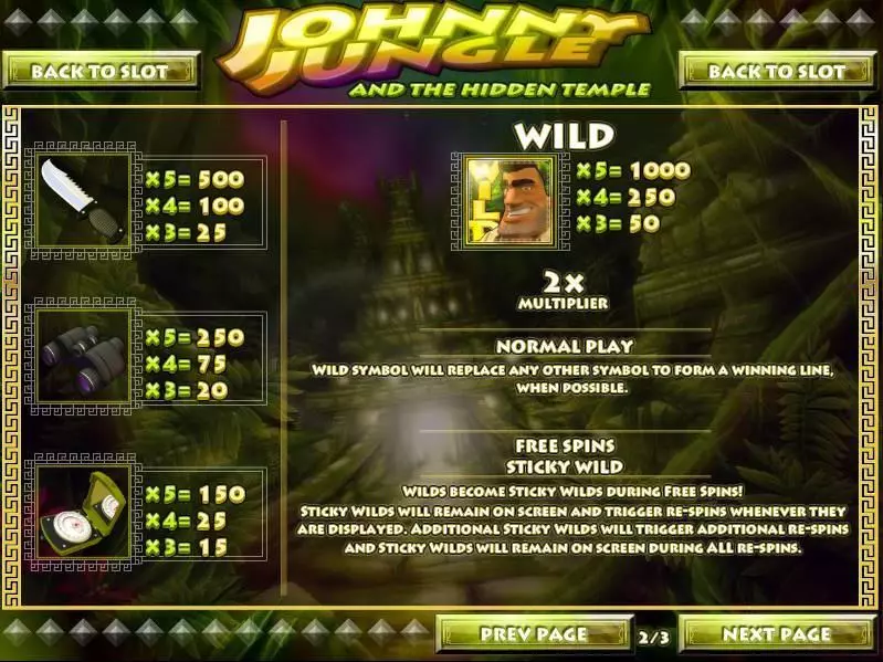 Johnny Jungle  Real Money Slot made by Rival - Bonus 2