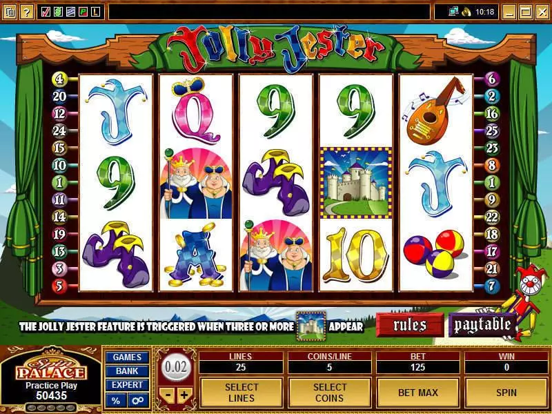 Jolly Jester  Real Money Slot made by Microgaming - Main Screen Reels
