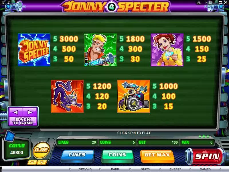 Jonny Specter  Real Money Slot made by Microgaming - Info and Rules
