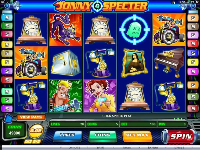 Jonny Specter  Real Money Slot made by Microgaming - Main Screen Reels