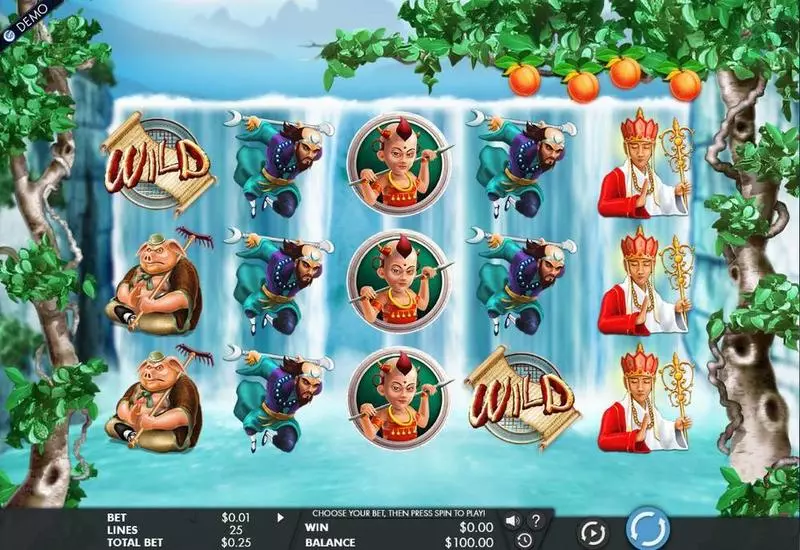 Journey to the West  Real Money Slot made by Genesis - Main Screen Reels