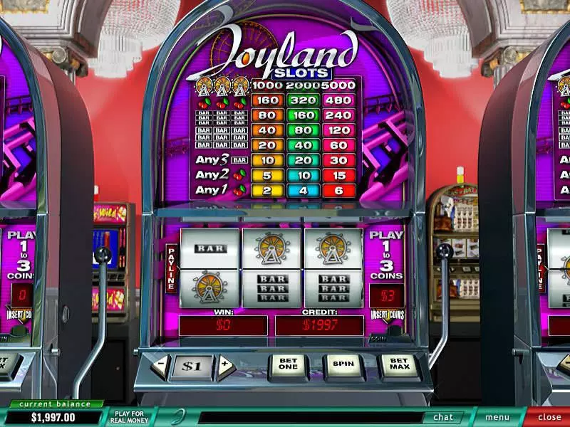 Joyland  Real Money Slot made by PlayTech - Main Screen Reels