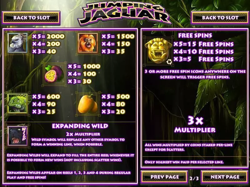 Jumping Jaguar  Real Money Slot made by Rival - Bonus 1